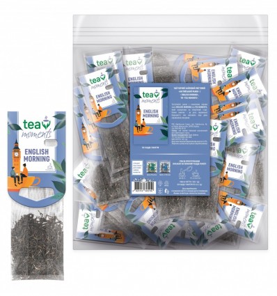 Чай черный 120г (2.4г*50), кадди – пакет, «English Morning» Tea Moments