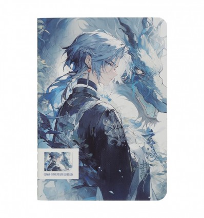 Блокнот ANIME, А6, 40 арк., клітинка, зшитий,карт.обкл., KIDS Line, ZB.12861-02