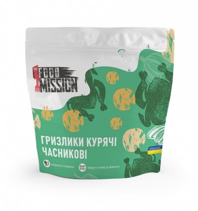 Гризлики куриные чесночные, 35г Food Mission
