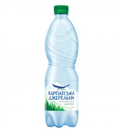 Вода слабогазированная, 0.5л, "Карпатская Родниковая", ПЭТ