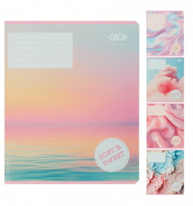 Тетрадь ученическая общая TEXTURE, 96 л., клетка, KIDS LINE