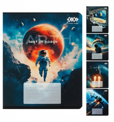 Тетрадь ученическая школьная COSMO, 24л., клетка, KIDS LINE