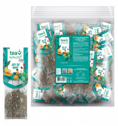 Чай ягідно-трав'яний 110г (2.2г*50), кадді - пакет, «Joy of Mint» Tea Moments