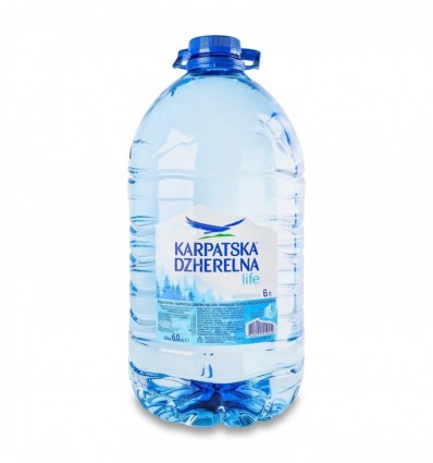 Вода минеральная негазированная, 6л, "Карпатская Родниковая", ПЭТ
