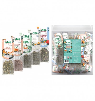 Чай зелений асорті 112г (2.2г*50), кадді - пакет «Assorted Green tea» Tea Moments