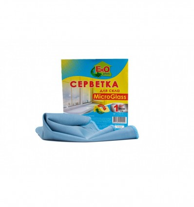 Серветка мікрофібра для скла 30х30 1шт.