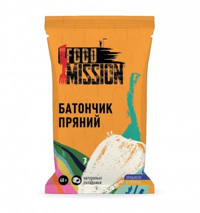 Батончик пряный 40г Food Mission