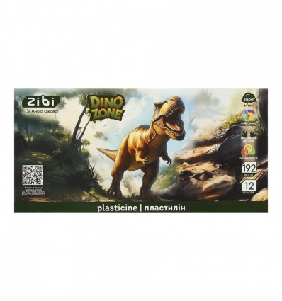 Пластилин DINO 12 цветов, 192г, KIDS Line, ZB.6279