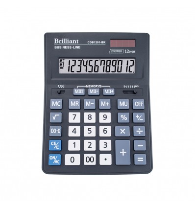 Калькулятор Brilliant CDB1201-BK, 12 розрядів