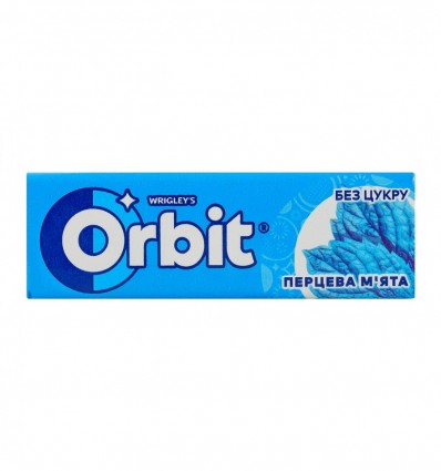 Гумка жувальна Orbit Перцева м`ята без цукру з підсолоджувачами 14г