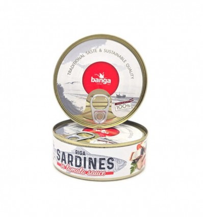 Оселедець Banga атлантичний в томатному соусі 240г