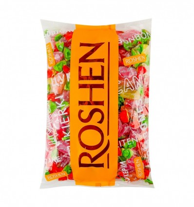 Карамель леденцовая Roshen Цитрусовый микс 1кг
