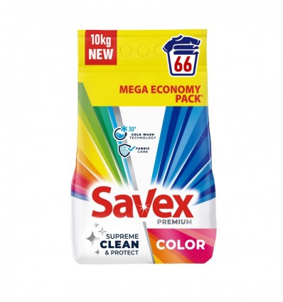 Порошок Savex Premium Color стиральный 10кг