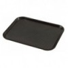 Поднос Aro прямоугольный 34,5×26,5 см черный набор 6 шт