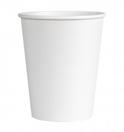 Стакан Альфа-пак картонний одноразовий білий 20шт/пак 0.27л
