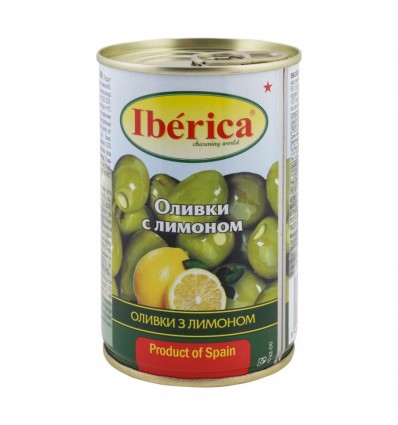 Оливки Iberica с лимоном 300г