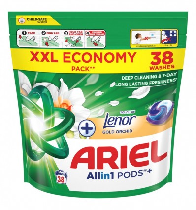 Капсули Ariel з дотиком Lenor Золота орхідея 38 x 24.4г