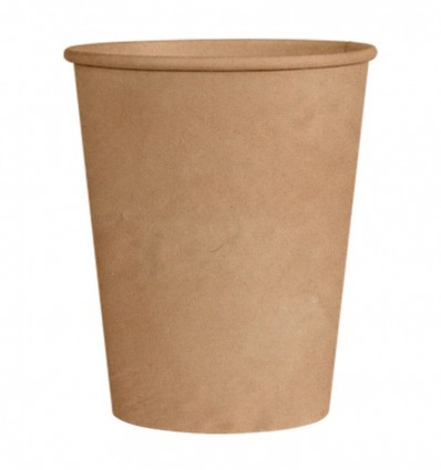 Стакан Альфа-пак картонний одноразовий крафт 20шт/пак 0.27л