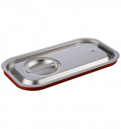 Крышка Metro Professional с ручкой для гастроконтейнера из коррозионностойкой стали 1/3