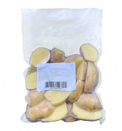 Картопля мита різана зі шкіркою 1000г