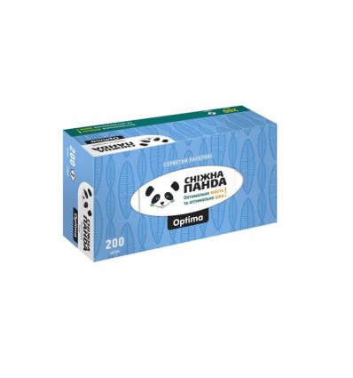 Серветки Сніжна Панда Оптіма паперові 2шари 200шт