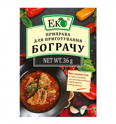 Приправа Еко для приготування бограчу 36г