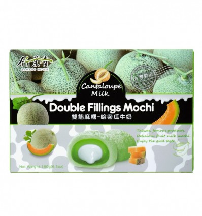 Десерт Bamboo House Мочи рисовый с молочной начинкой со вкусом дыни Канталуп 180г