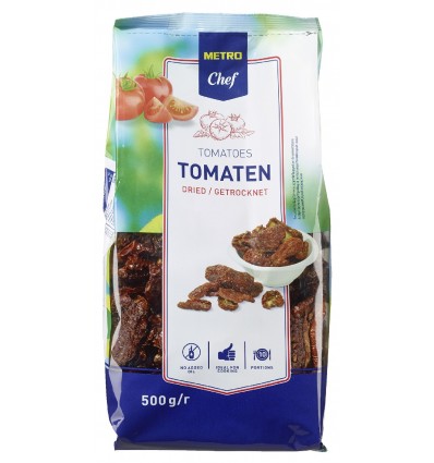 Помідори Metro Chef в`ялені солоні без додавання олії 500г