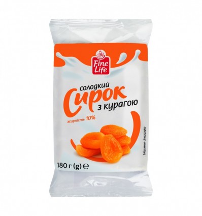 Сырок Fine Life с курагой 10% 180г