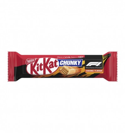 Вафли Kit Kat Chunky покрыты глазурью со вкусом карамели и молочным шоколадом 40г