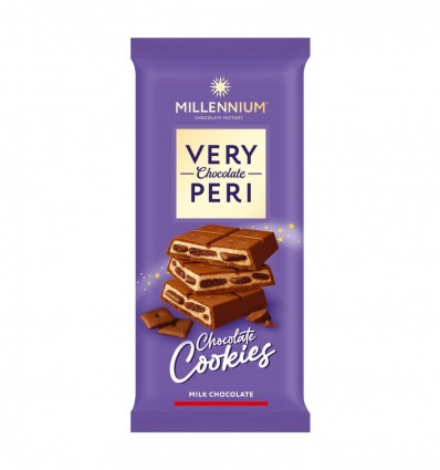 Шоколад Very Peri молочний з начинкою та печивом 100г