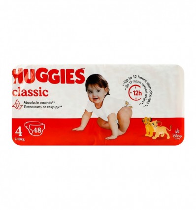 Подгузники Huggies Classic размер 4 48 шт.