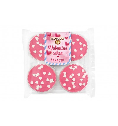 Кекс Dan Cake со вкусом ванили покрыт глазурью и сахарным декором 240г.