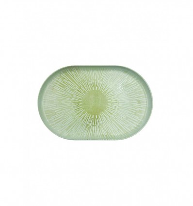 Тарілка Metro Professional Naggado овальна бежева 30Х20см 6шт