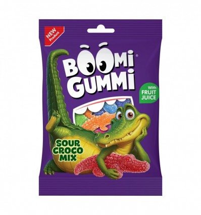 Конфеты Boomi Gummi Sour Crocodile Mix желейные 70г