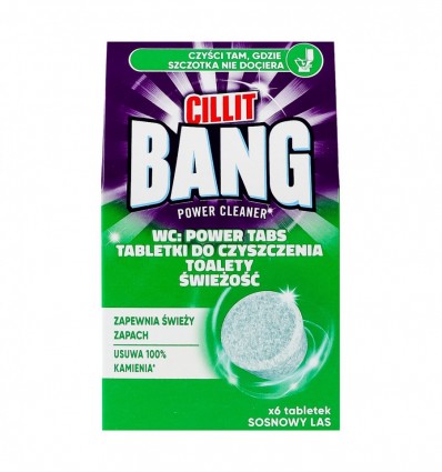 Таблетки для чищення унітаза Cillit Bang Свіжість соснового лісу 22.5г