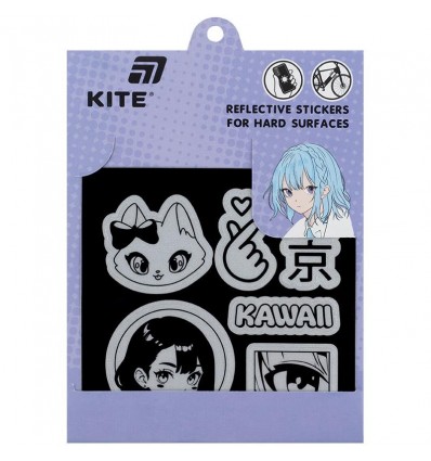 Набір стікерів світловідбиваючих для твердих поверхонь Kite K25-115