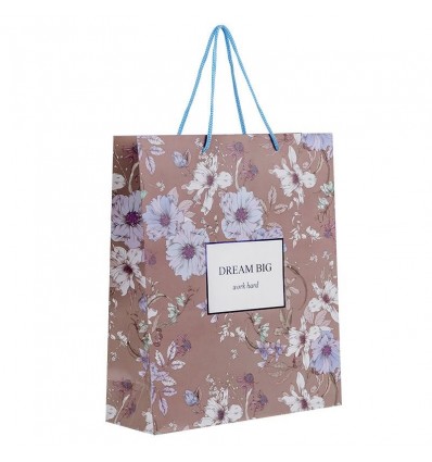 Пакет бумажный подарочный Axent Blue Elegance 8502-30-A-PPS, 26х32 см