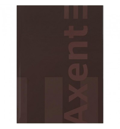 Книга записна Axent One color 8426-2-A, А4- 203*273 мм, 96 аркушів, клітинка, бордовий