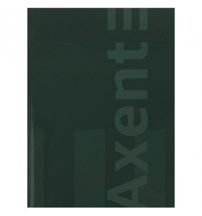 Книга записна Axent One color 8426-1-A, А4- 203*273 мм, 96 аркушів, клітинка, зелена