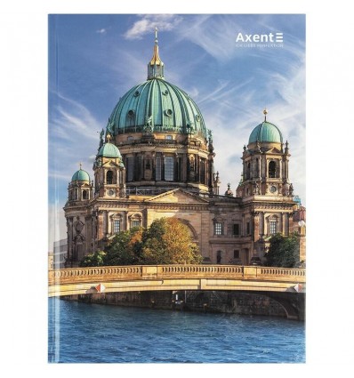 Книга записна Axent City Berlin 8425-6-A, А4- 203*273 мм, 96 аркушів, клітинка
