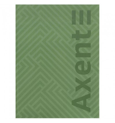 Книга записна Axent Pattern 8425-1-A, А4- 203*273 мм, 96 аркушів, клітинка, зелена