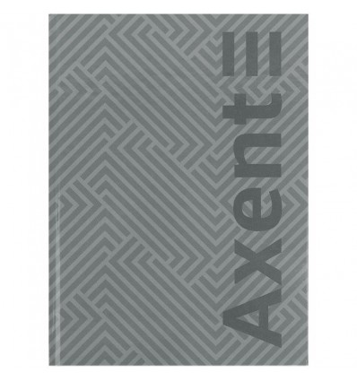 Книга записна Axent Pattern 8425-2-A, А4- 203*273 мм, 96 аркушів, клітинка, сіра