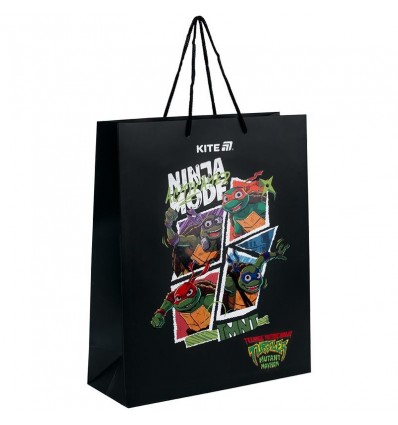 Пакет паперовий подарунковий Kite Ninja Turtles NT25-266, 26х32см