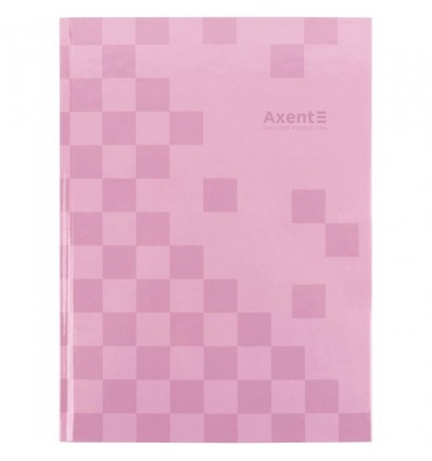 Книга записна Axent Mosaic, 8427-3-A, А4- 203*273 мм, 96 аркушів, клітинка, рожева