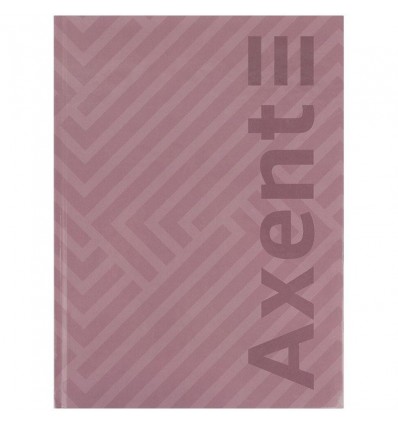 Книга записная Axent Pattern 8425-4-A, А4- 203*273 мм, 96 листов, клеточка, розовая