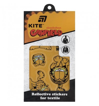 Набір стікерів світловідбиваючих для текстилю Kite Garfield GF25-114