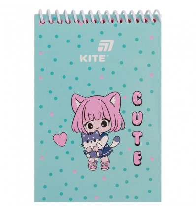 Блокнот на спирали Be Friends Kite K26-196-1, А6, 48 листов, нелинированный