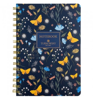 Блокнот на спирали Axent Turnowsky Secret Garden 8473-3-A-TR, А5, 80 листов, клетка