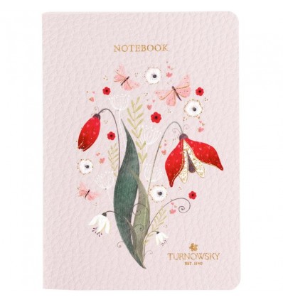 Книга записна Axent Turnowsky Secret Garden 8711-2-A-TR, А6, 60 аркушів, клітинка